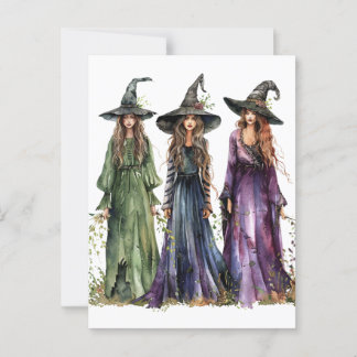 Die drei Hexen Postkarte