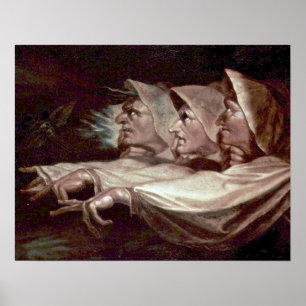 Die drei Hexen von Henry Fuseli Poster