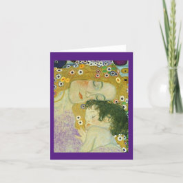 Die drei Jahre der Frau, Gustav Klimt, Dankeskarte