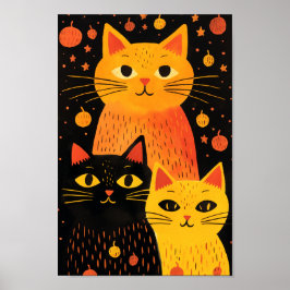 Die drei Katzen Poster