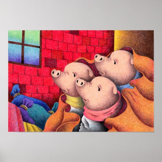 Die drei kleinen Schweine. Poster (Vorne)