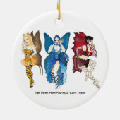 Die drei kluge Fee-Verzierung Keramikornament (Hinten)