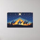 Die drei klugen Männer auf Kamelen Leinwanddruck (Vorderseite)
