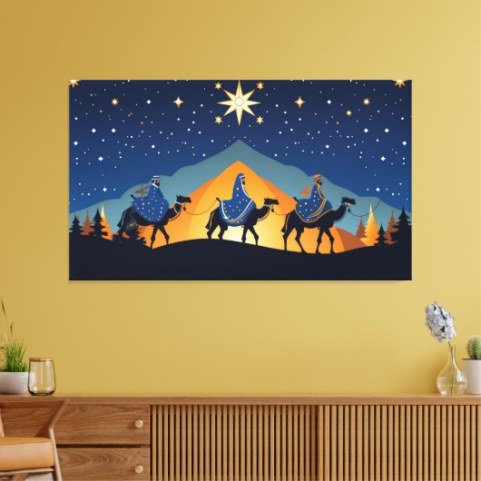 Die drei klugen Männer auf Kamelen Leinwanddruck (Insitu (Wohnzimmer))