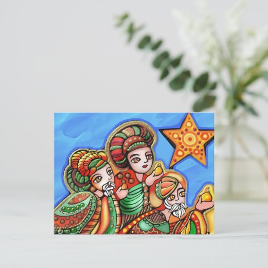 Die drei Könige Postkarte (Stehend Vorderseite)