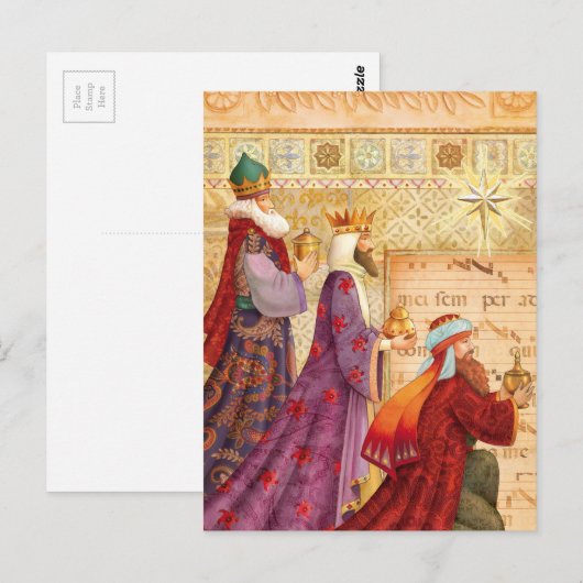 Die drei Könige Postkarte (Vorne/Hinten)