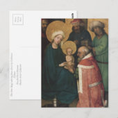 Die drei Magi bewundern Jesus Christus Postkarte (Vorne/Hinten)