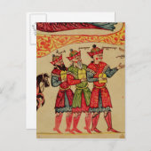 Die Drei Magi, Details aus der Geburt Postkarte (Vorne/Hinten)