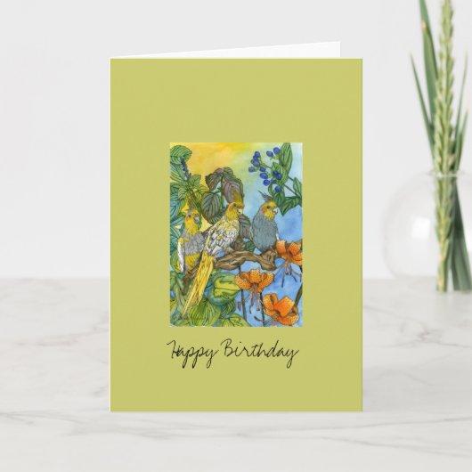 Die drei Muskatiels Karte (Vorderseite)