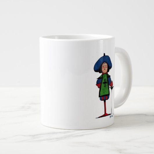 Die drei Musketiere Porthos Jumbo-Tasse (Vorderseite Rechts)