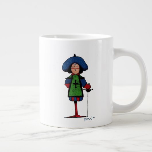 Die drei Musketiere Porthos Jumbo-Tasse (Rechts)