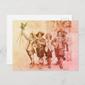 Die drei Musketiere von Alexandre Dumas Postkarte (Vorne/Hinten)