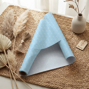 Die drei Nägel, Blau-Weißes Kreuz Christlich Geschenkpapier