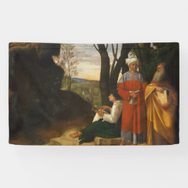 Die drei Philosophen (Weisen) (von Giorgione) Banner