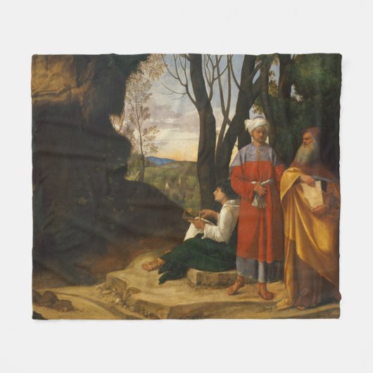 Die drei Philosophen (Weisen) (von Giorgione) Fleecedecke (Vorderseite (Horizontal))