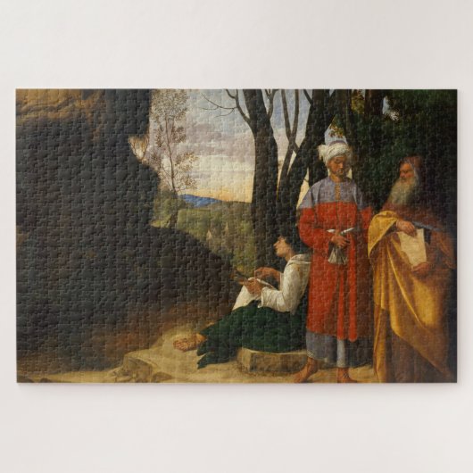 Die drei Philosophen (Weisen) (von Giorgione) Puzzle (Horizontal)
