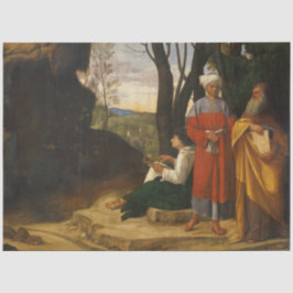 Die drei Philosophen (Weisen) (von Giorgione) Seidenpapier