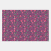 Die drei Poinsettias-Papiere Geschenkpapier Set (Vorderseite 3)