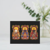 Die drei reinen postkarte (Stehend Vorderseite)