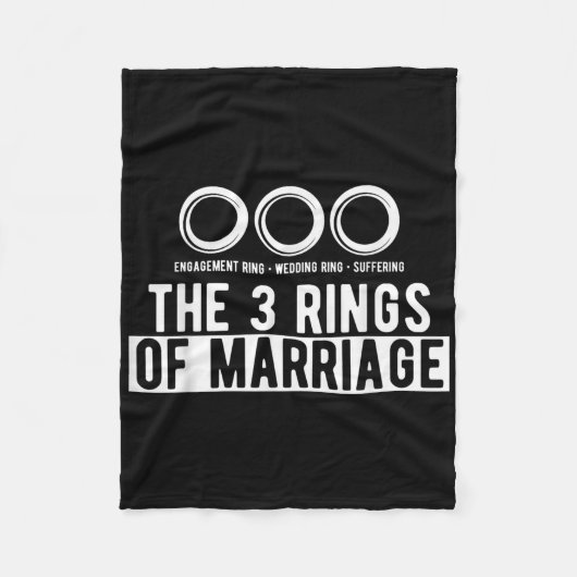 Die drei Ringe der Hochzeit Fleecedecke (Vorderseite)