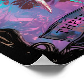 Die drei Schwerter Tarot Card Hexenmeisterin Poster (Ecke)