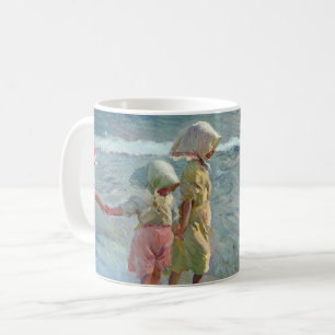 Die drei Schwestern am Strand von Joaquin Sorolla Kaffeetasse