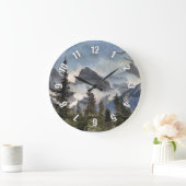 Die drei Schwestern - die kanadischen Rocky Mounta Große Wanduhr (Zuhause)