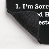 Die drei schwierigsten Dinge, um ein lustiges Zita Mousepad (Ecke)