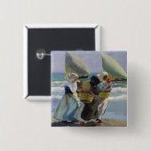 Die drei Segel - Joaquin Sorolla Button (Vorne & Hinten)