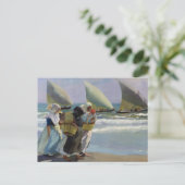 Die drei Segel - Joaquin Sorolla Postkarte (Stehend Vorderseite)