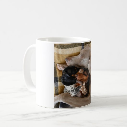 Die drei Snoozes Kaffeetasse (Vorderseite Links)