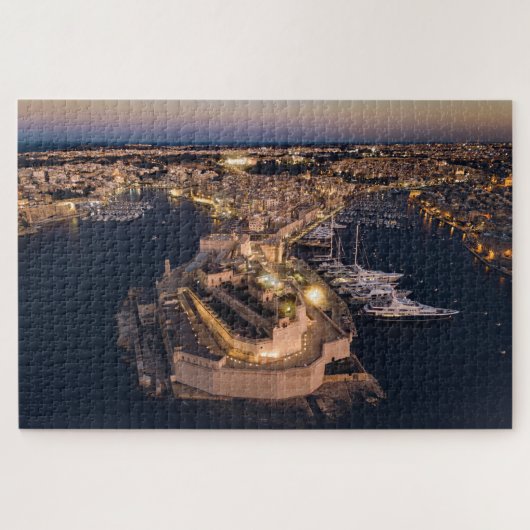 Die drei Städte Valletta-Malta-Flucht Puzzle (Horizontal)