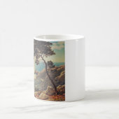 Die drei Strände der Côte d'Azur Kaffeetasse (Mittel)
