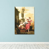 Die drei Töchter der Kultur Leinwanddruck (Insitu (Holzboden))