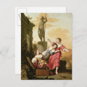 Die drei Töchter der Kultur Postkarte (Vorne/Hinten)