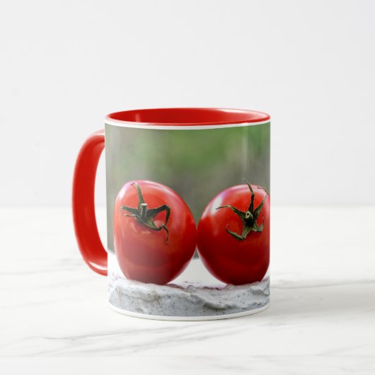 Die drei Tomaten Tasse (Vorderseite Links)