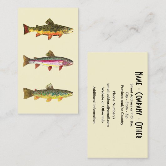 Die drei Trolle Visitenkarte (Vorne/Hinten)