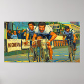Die Drei-Wege-Sprint Paris-Roubaix 1981 Malerei Poster (Vorne)