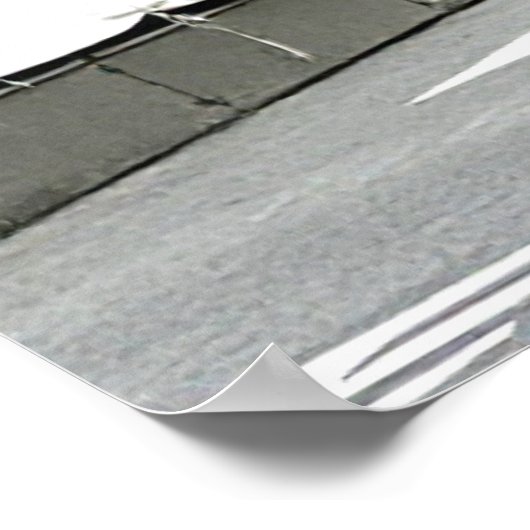 Die Drei-Wege-Sprint Paris-Roubaix 1981 Poster (Ecke)