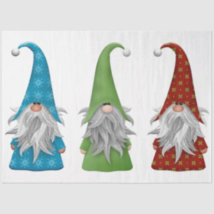 Die drei Weihnachts-Gnome Seidenpapier