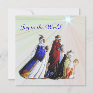 Die drei Weisen bringen Geschenke, Ehre sei Gott Karte
