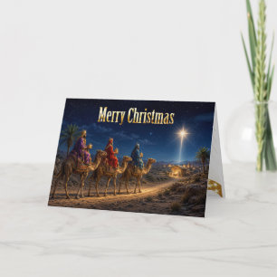 Die drei Weisen bringen Geschenke  Karte