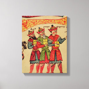 Die drei Weisen, Detail von der Geburt Christi Leinwanddruck