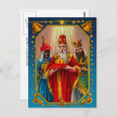 Die drei Weisen Postkarte (Vorne/Hinten)