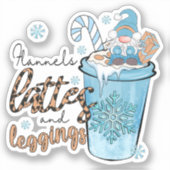 Die drei wichtigsten Dinge im Winter Aufkleber (Vorderseite)