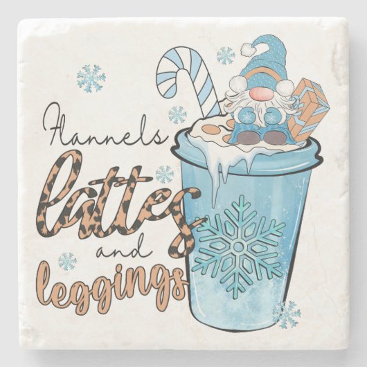 Die drei wichtigsten Dinge im Winter Steinuntersetzer (Vorderseite)