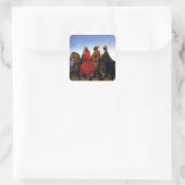 Die drei Wismen Quadratischer Aufkleber (Tasche)