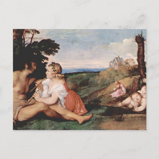 Die drei Zeitalter des Menschen Postkarte (Vorderseite)