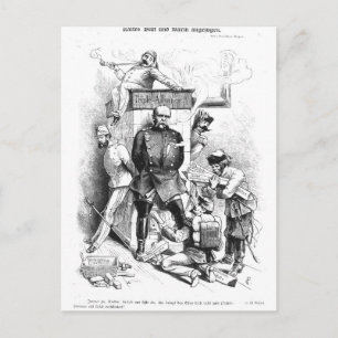 Die Dreierallianz von "Bismarck" Postkarte