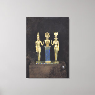 Die Dreiergruppe von Osorkon II, Herrschaft von Leinwanddruck
